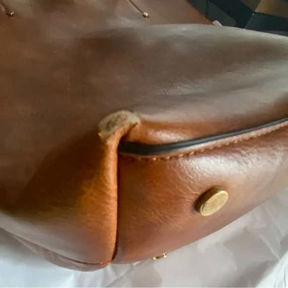 Sole Society Brown Faux Leather Tote Bag - Picture 8 of 10